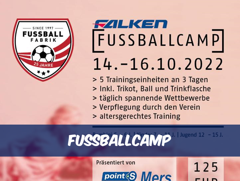 Fußballcamp vom 14.-16.10. auf unserem Vereinsgelände