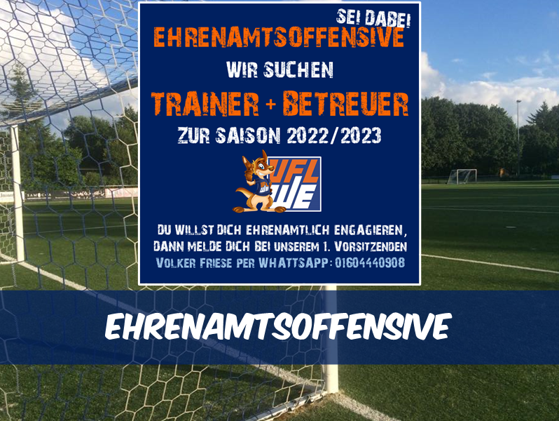 Trainer + Betreuer für die kommende Saison gesucht