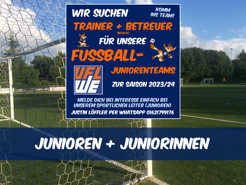 Trainer und Betreuer für die kommende Saison gesucht!