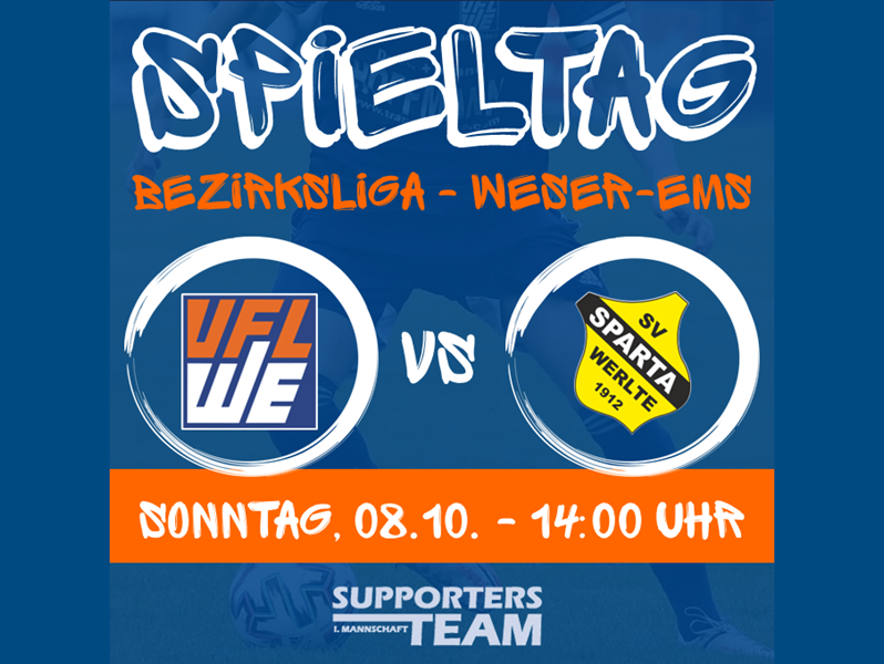 Heimspiel gegen Werlte am Sonntag