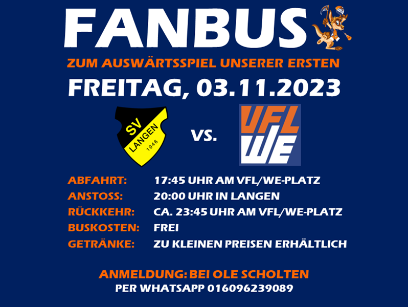 Fanbus zum Auswärtsspiel in Langen