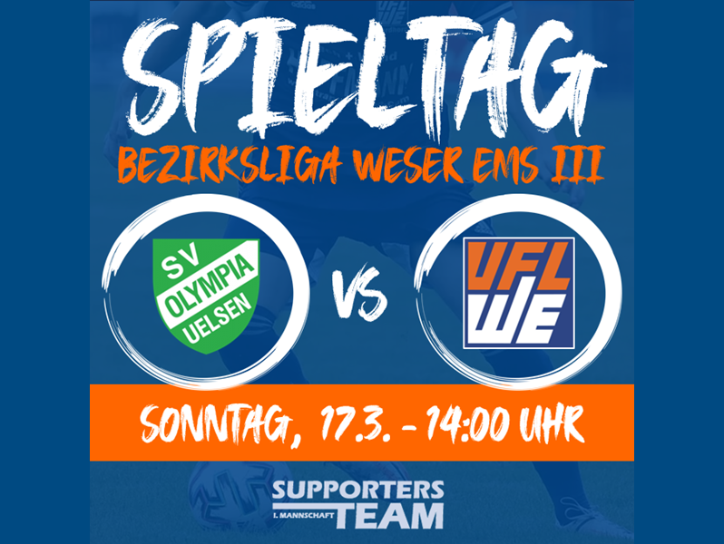 Erste muss Sonntag in Uelsen ran Erste muss Sonntag in Uelsen ran