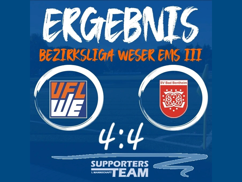 4:4-Remis nach 4:1-Führung gegen Bentheim 4:4-Remis nach 4:1-Führung gegen Bentheim