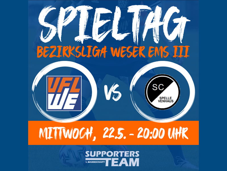 Erste spielt am Mittwoch gegen die U23 des SC Spelle-Venhaus Erste spielt am Mittwoch gegen die U23 des SC Spelle-Venhaus