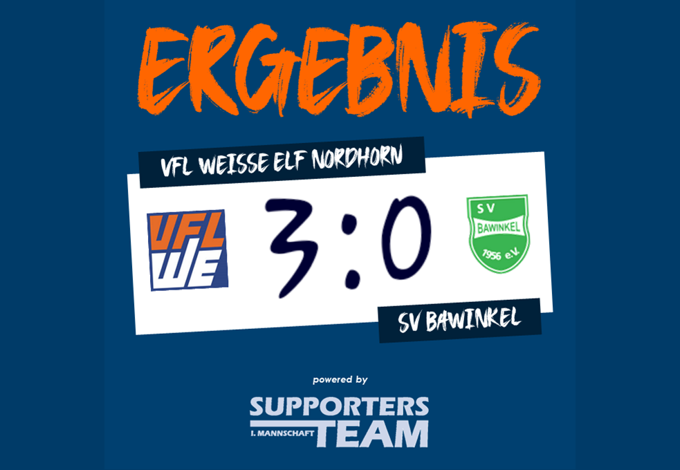 3:0-Heimsieg gegen Aufsteiger SV Bawinkel