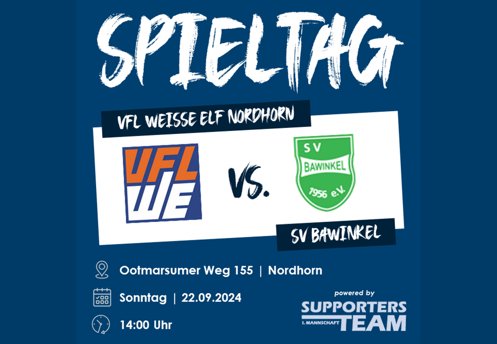 SV Bawinkel am Sonntag (22.9.) um 14 Uhr zu Gast