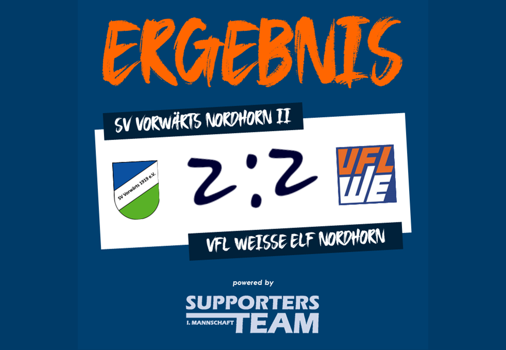 Nach 0:2 noch 2:2 im Stadtderby bei Vorwärts II