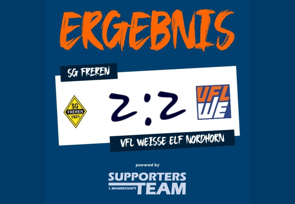 Erste spielt 2:2-Unentschieden bei der SG Freren