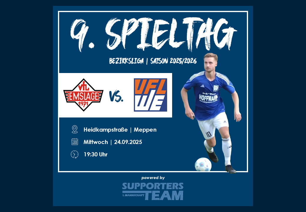 3:0-Auswärtserfolg unserer Ersten in Emslage