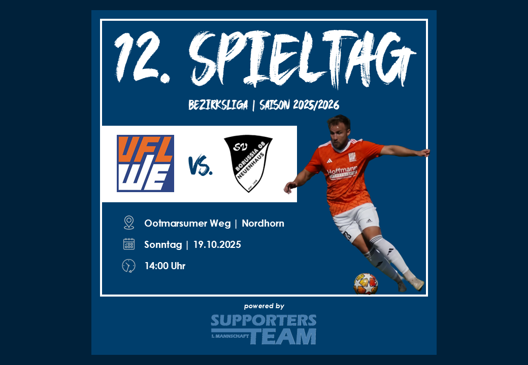 Erste empfängt am Sonntag um 14 Uhr Borussia Neuenhaus