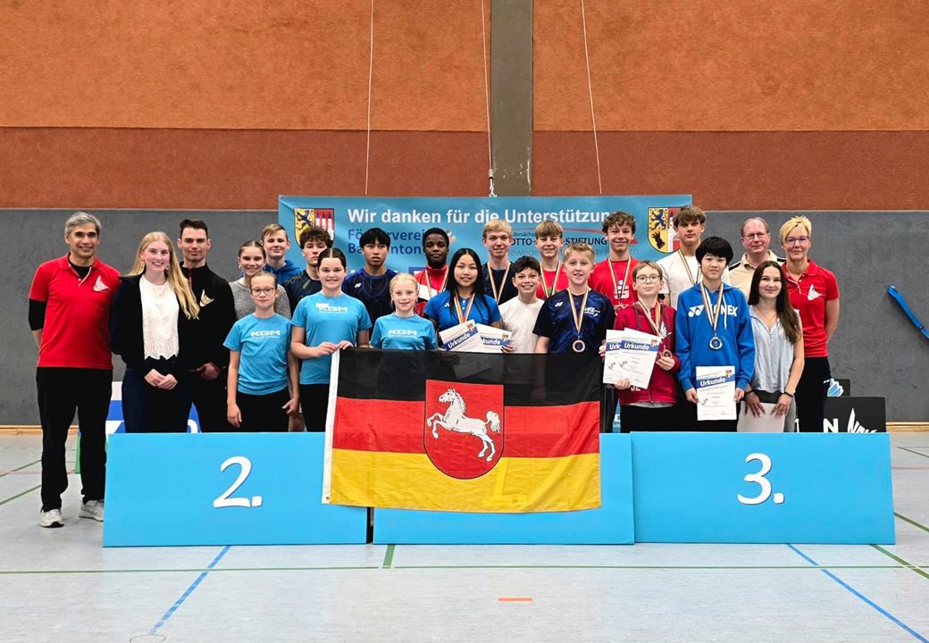 Malea Brunhöver bei der Norddeutschen Meisterschaft im Badminton